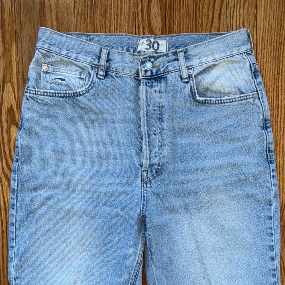 Free People We The Free Light Blue Jeans